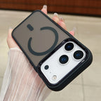 Translucent Matte Magnetic Case for iPhone 12–17 Series | MagSafe Compatible Camera Protection Cover