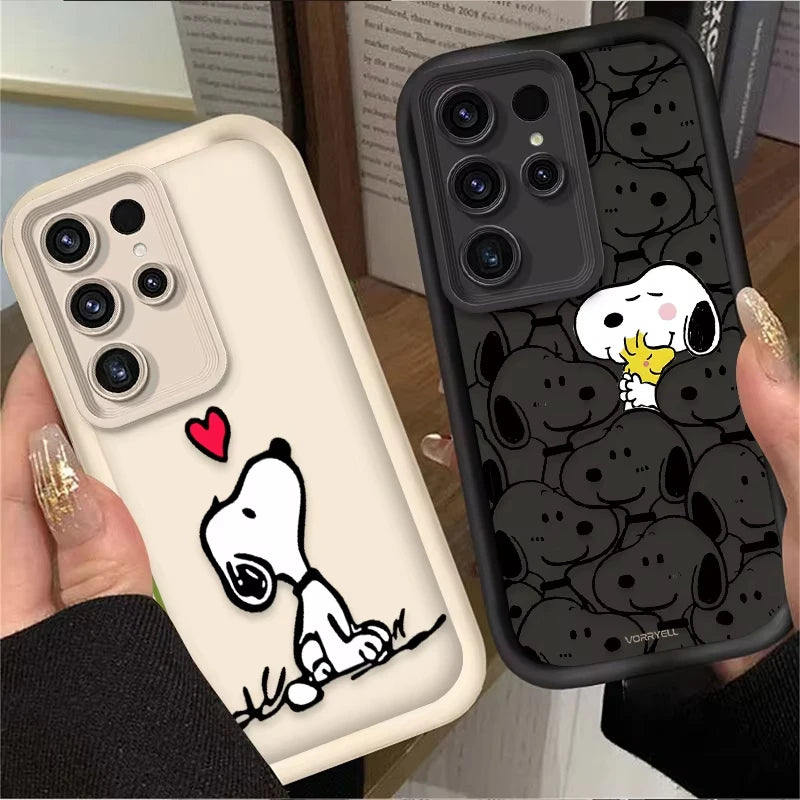 Cartoon & Animal Half-Wrapped Phone Case | Shockproof, Anti-Fingerprint & Soft Grip