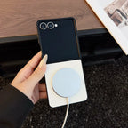 Samsung Galaxy Z Flip 7 Case | Luxury PU Magnetic Full-Coverage Wireless Charging Protective Cover