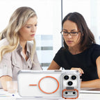 Transparent iPhone Case with Camera Protector & Metal Holder | MagSafe Compatible