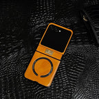 Samsung Galaxy Z Flip 7 Case | Luxury PU Leather Full-Coverage Magnetic Case