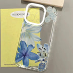 Half-Wrapped Floral & Pictorial Phone Case | Shockproof & Anti-Fingerprint for iPhone