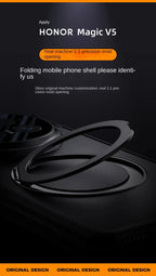 Luxury PU Leather Full-Coverage Case for Samsung Galaxy Z Fold 7 | Magnetic Ring Stand & Magsafe Compatible