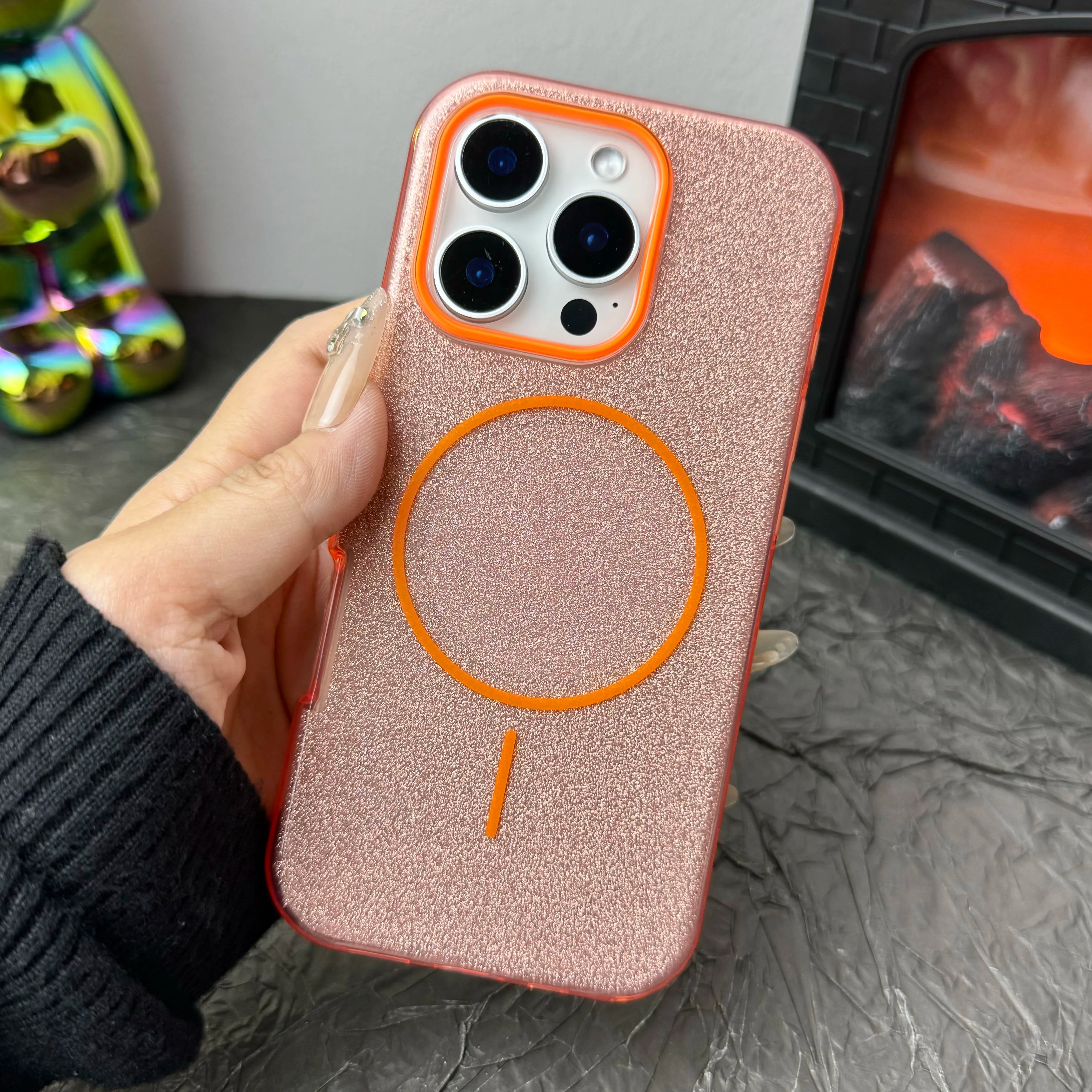 Luxury Diamond Glitter Case for iPhone 12–17 Series | MagSafe Compatible Wireless Charging Protector Cover