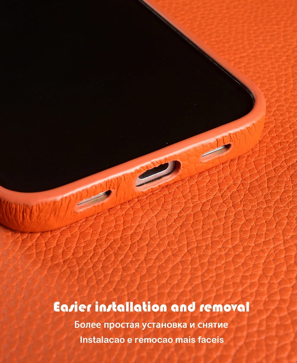 Google Pixel Full-Coverage Genuine Leather Magnetic Magsafe Case