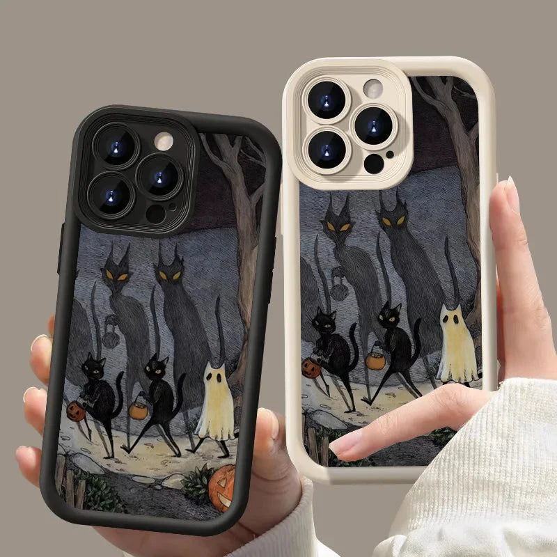 Full-Coverage Cartoon, Animal & Anime Phone Case | Anti-Fingerprint & Shockproof for iPhone