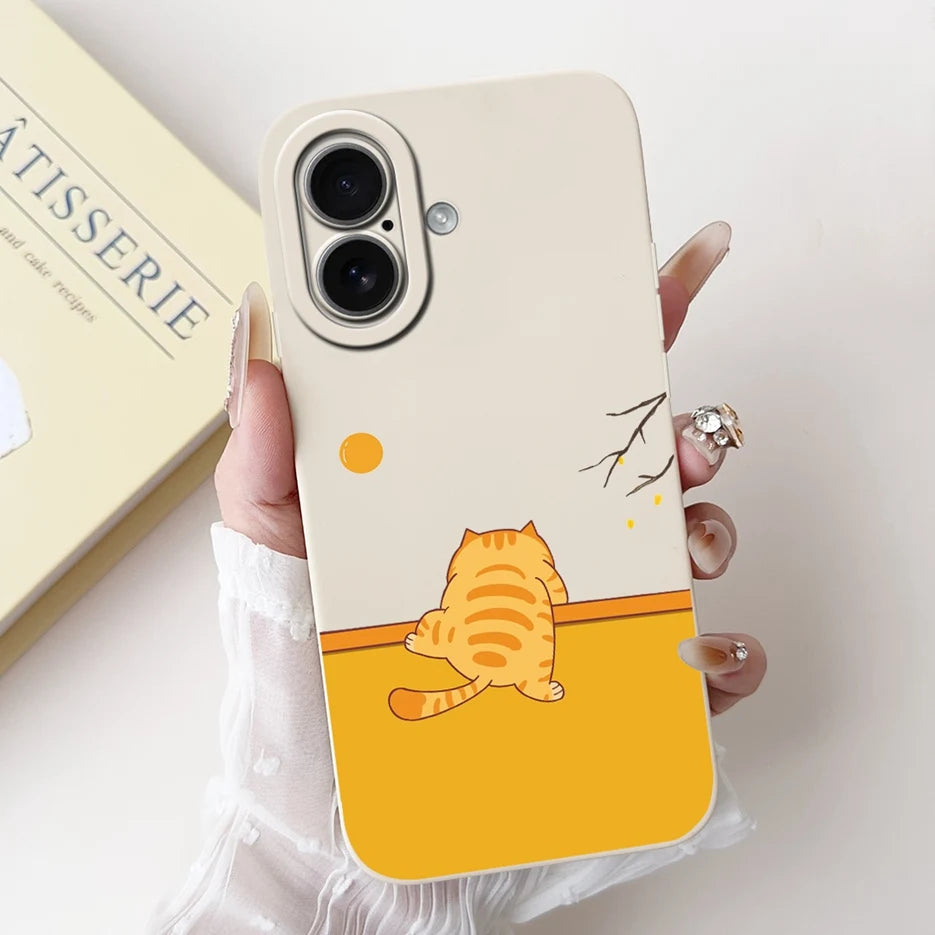 Fashion Cartoon Soft Silicone Phone Case | Shockproof & Anti-Fingerprint for iPhone 17 Series