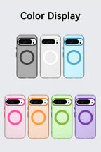 Google Pixel 8 / 8A / 8 Pro / 9 / 9A / 9 Pro XL Case | Matte Clear Magnetic MagSafe Shockproof Frosted Armor Cover