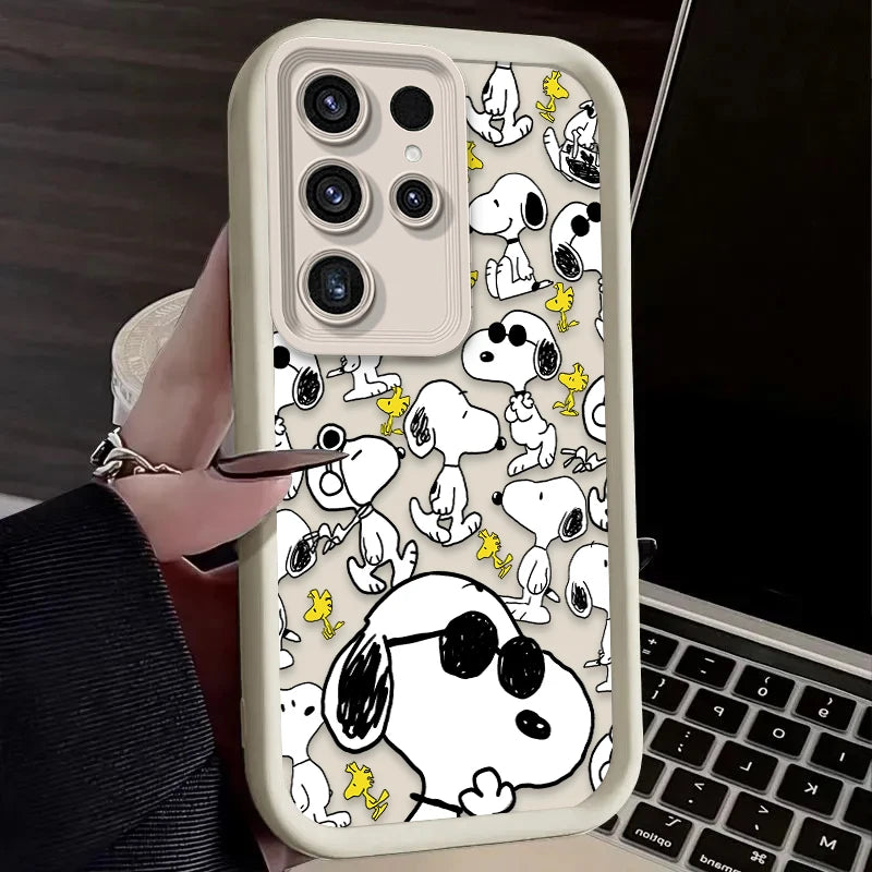 Cartoon & Animal Half-Wrapped Phone Case | Shockproof, Anti-Fingerprint & Soft Grip