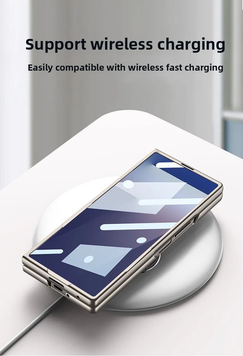 Samsung Galaxy Z Fold 7 Case | Hard Full-Coverage Protective Back Cover with Wrist Strap