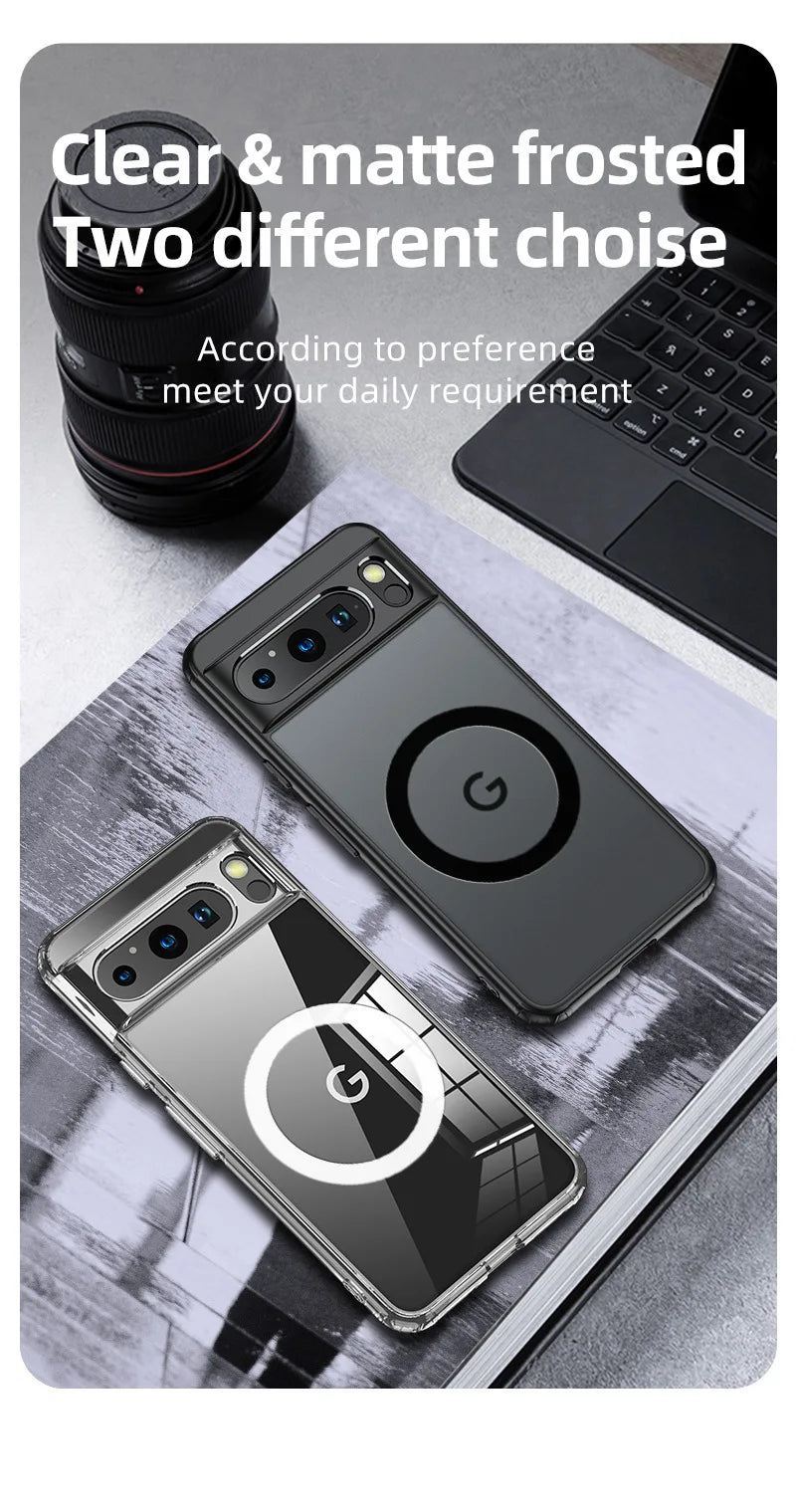 Google Pixel Case | Magnetic Half-Wrapped Protective Cover for Daily Use