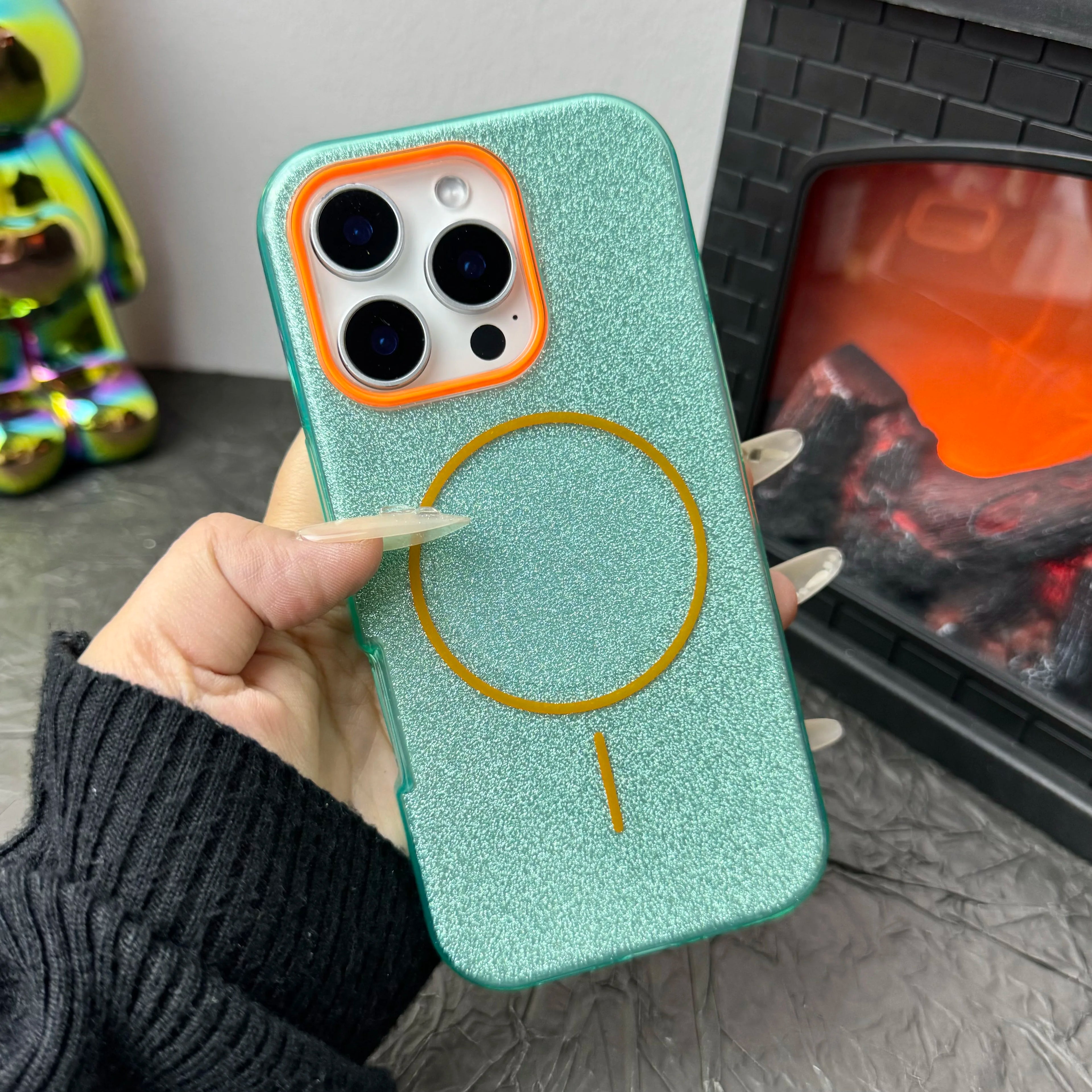 Luxury Diamond Glitter Case for iPhone 12–17 Series | MagSafe Compatible Wireless Charging Protector Cover