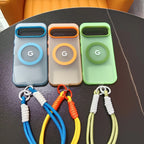 Google Pixel 8 / 8A / 8 Pro / 9 / 9A / 9 Pro / 9 Pro XL / 10 / 10 Pro / 10 Pro XL Case | Transparent TPU + PC Magnetic Wireless Charging Cover with Lanyard