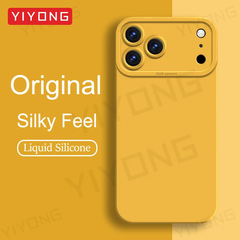 ZROTEVE Original Liquid Silicone Soft Case for iPhone 12–17 Series | Square Matte Anti-Fingerprint Full Coverage Phone Cover