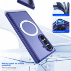 Samsung Galaxy Z Fold 7 Case | Hard Transparent Matte Magnetic Full-Coverage Protective Back Cover