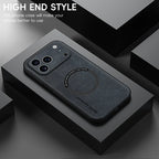 Luxury Sheepskin Magnetic Leather Phone Case for iPhone 11–17 Series | MagSafe Compatible Shockproof Cover
