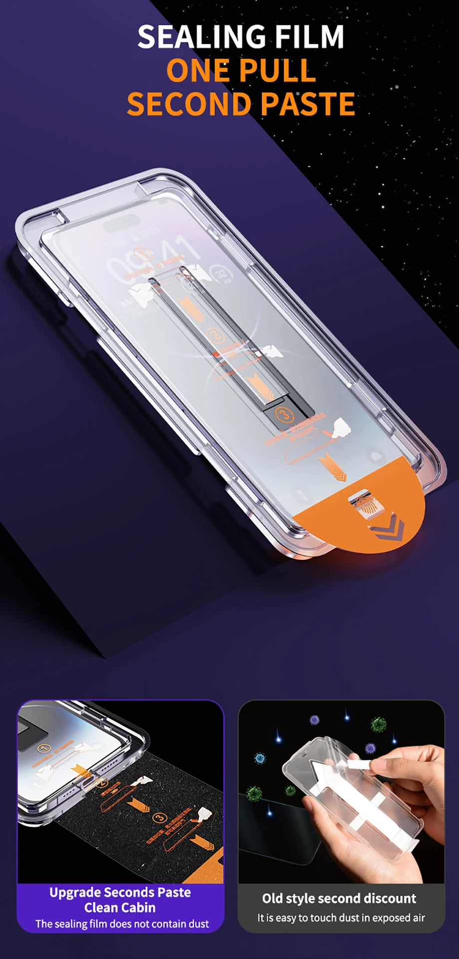 8K Ultra HD Tempered Glass Screen Protector for iPhone 12–17 Series | Anti Blue-Ray, Anti-Scratch, Easy Install