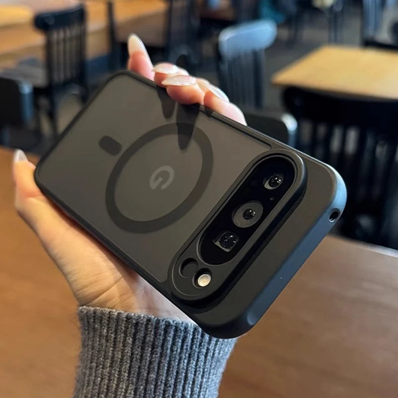 Google Pixel 8 / 8A / 8 Pro / 9 / 9A / 9 Pro XL Case | Transparent Magnetic MagSafe Wireless Charging Slim Matte Business Cover