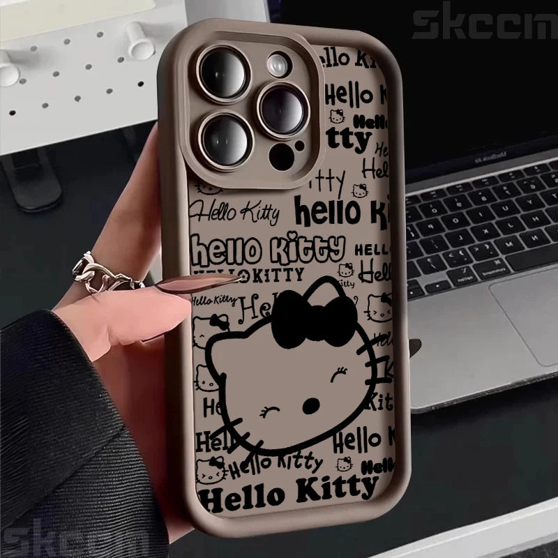 Half-Wrapped Cartoon & Pictorial TPU Phone Case | Anti-Fingerprint & Shockproof for iPhone