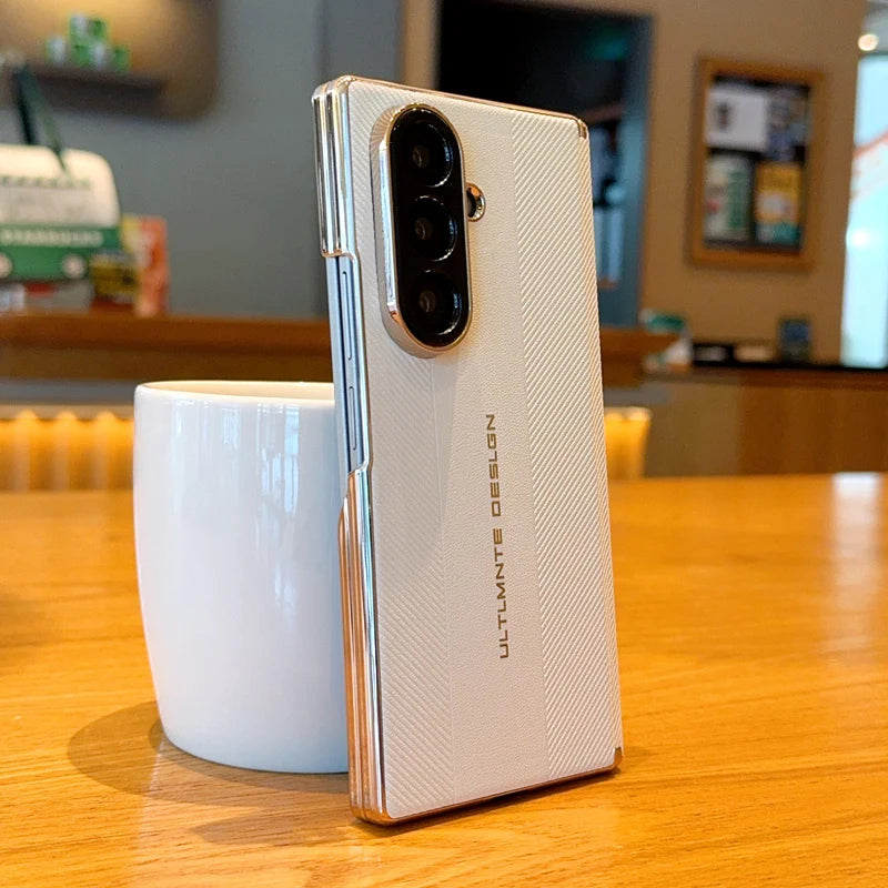 Samsung Galaxy Z Fold 7 Case | Luxury Plating Hard PU Full-Coverage Protective Back Cover