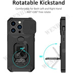 iPhone Case with Ring & Kickstand | Anti-Scratch, Anti-Fingerprint & Card Storage