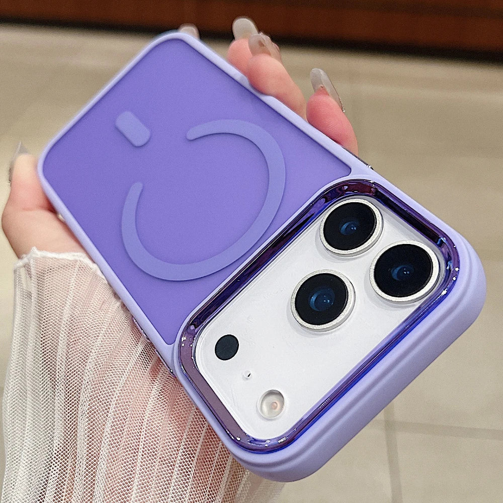 Translucent Matte Magnetic Case for iPhone 12–17 Series | MagSafe Compatible Camera Protection Cover