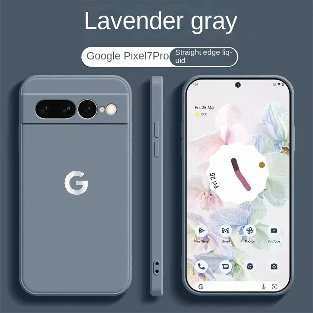 Google Pixel 6 / 6A / 6 Pro / 7 / 7 Pro / 8 / 8A / 8 Pro / 9 / 9 Pro XL / 10 Case | Ultra Slim Liquid Silicone Soft Magnetic Wireless Charging Shockproof Cover