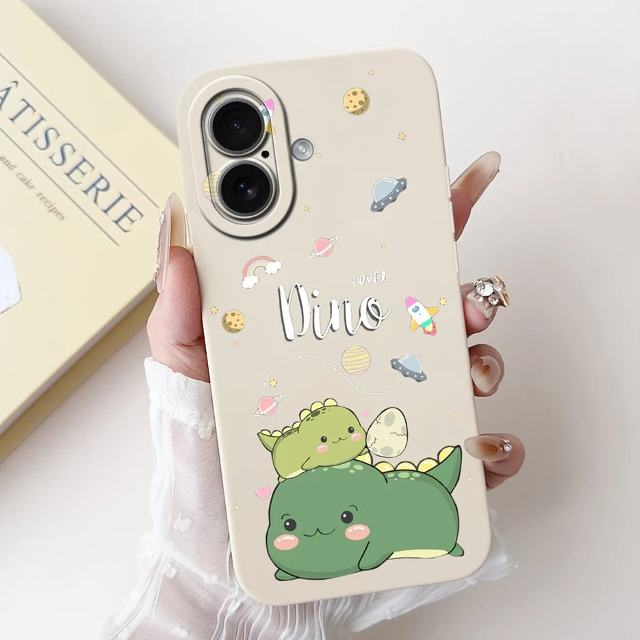 iPhone 17 Series Cartoon Silicone Case | Shockproof, Anti-Fingerprint & Lightweight