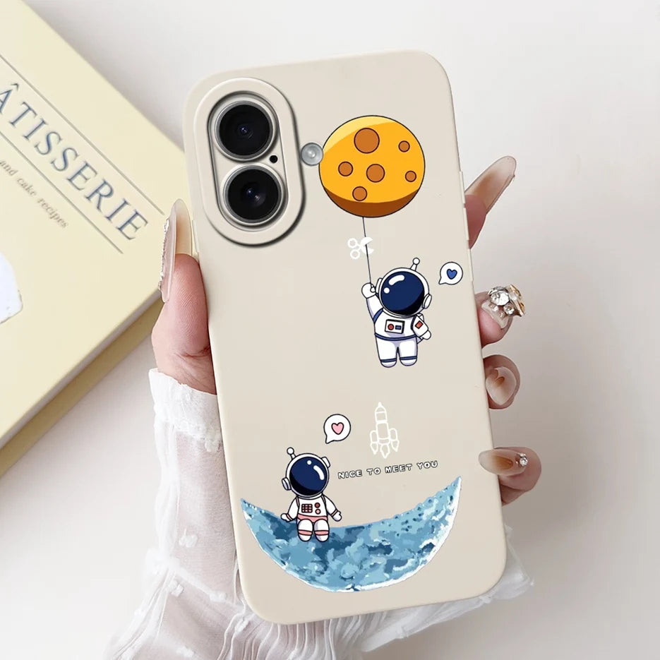 iPhone 17 Series Cartoon Silicone Case | Shockproof, Anti-Fingerprint & Lightweight