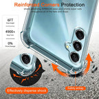 Shockproof Clear Silicone Bumper Case for Samsung S21-S25 Series | Ultra-Thin & Lightweight
