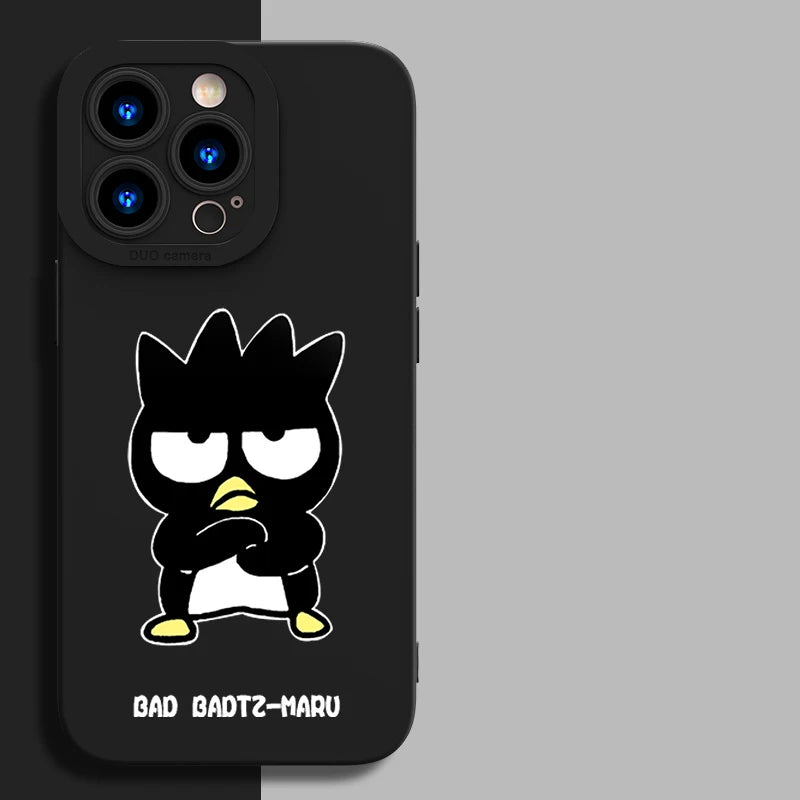 Full-Coverage Silicone Phone Case | Shockproof & Water-Resistant Cartoon, Geometric & Anime Designs for iPhone