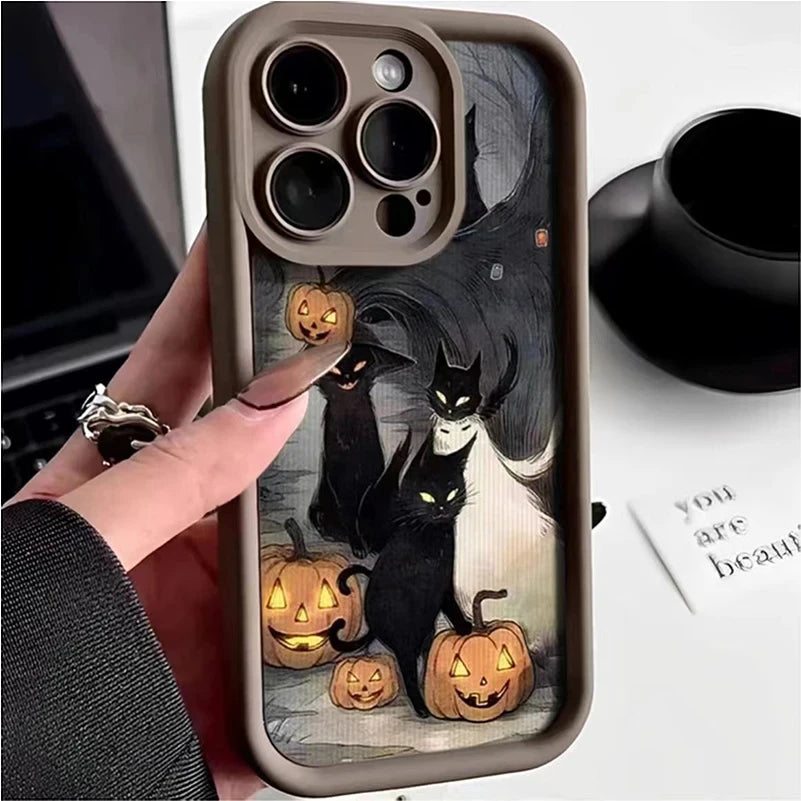 Full-Coverage Cartoon, Animal & Anime Phone Case | Anti-Fingerprint & Shockproof for iPhone