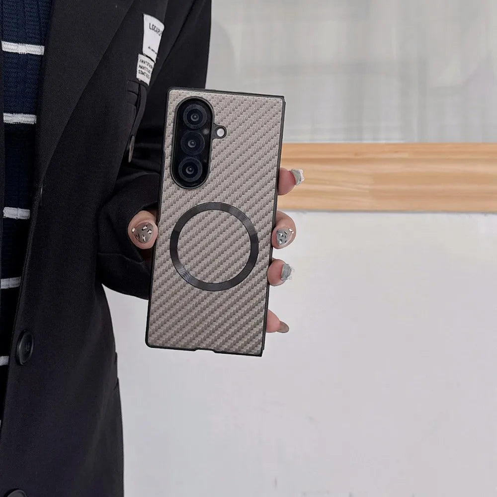 Samsung Galaxy Z Fold 7 Case | Luxury Plating Hard PU Full-Coverage Protective Back Cover