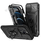 Full-Coverage iPhone Ring Case with Sliding Camera Cover & Kickstand | Anti-Scratch & Card Slot