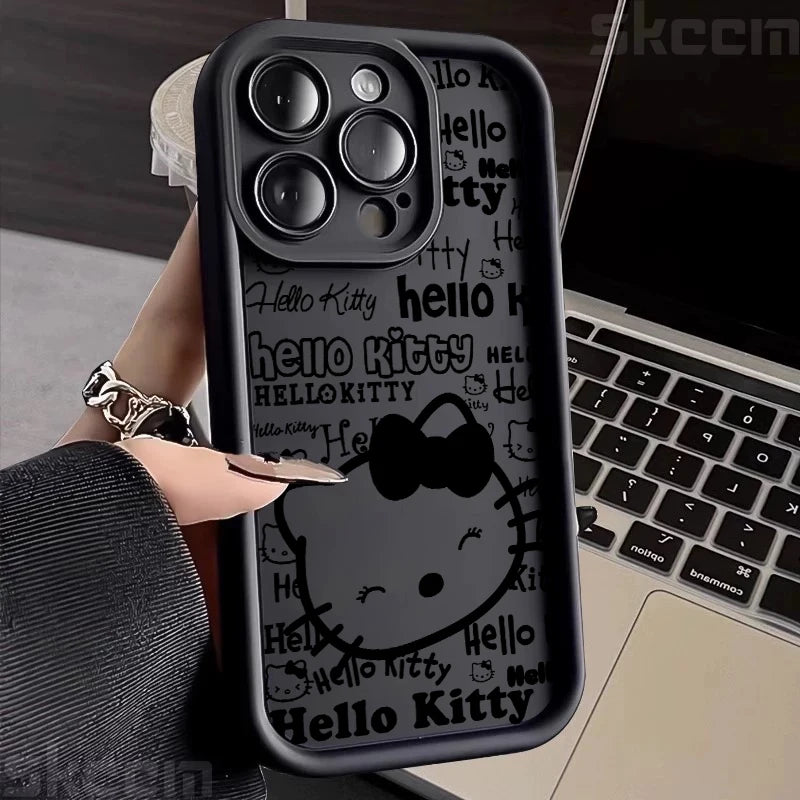 Half-Wrapped Cartoon & Pictorial TPU Phone Case | Anti-Fingerprint & Shockproof for iPhone