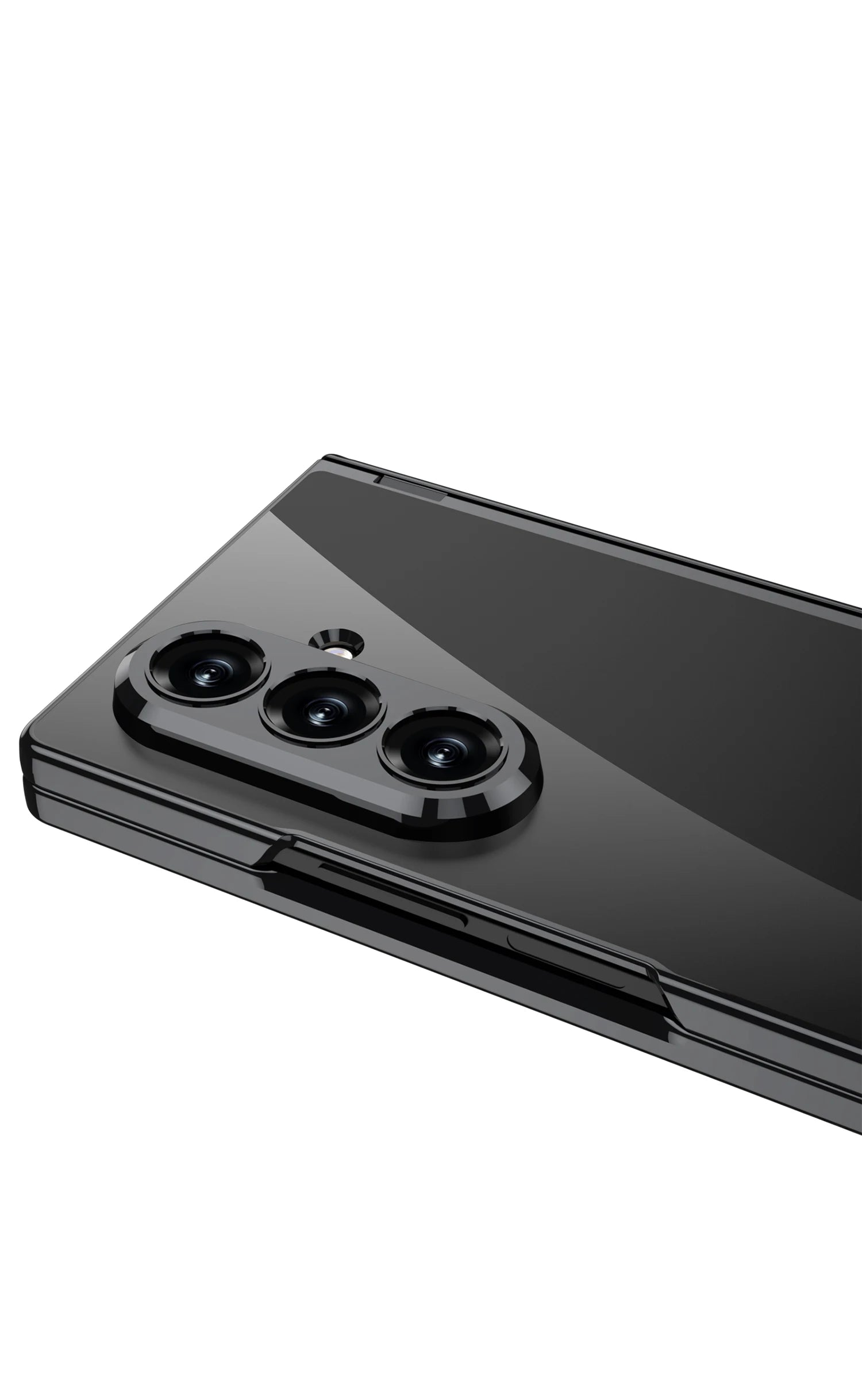 Samsung Galaxy Z Fold 7 Case | Hard Transparent Full-Coverage Protective Case with Stand and Middle Hinge