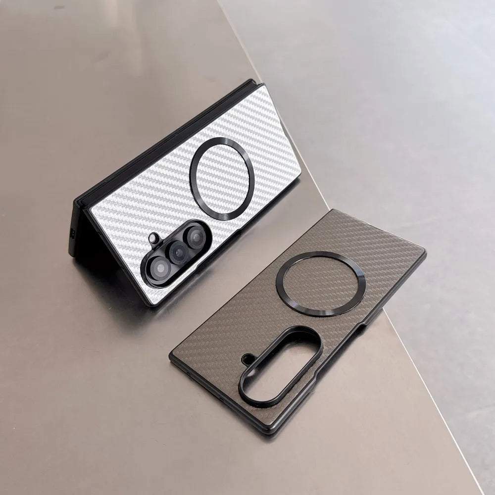 Samsung Galaxy Z Fold 7 Case | Luxury Plating Hard PU Full-Coverage Protective Back Cover