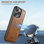2-in-1 Detachable Magnetic Leather Wallet Case | Shockproof & Wireless Charging Compatible for iPhone