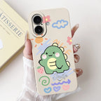 iPhone 17 Series Cartoon Silicone Case | Shockproof, Anti-Fingerprint & Lightweight Pouch Cover