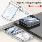 Soft Silicone Full-Coverage Case for Samsung Galaxy Z Flip 7 | Airbag, Magnetic & Magsafe Compatible