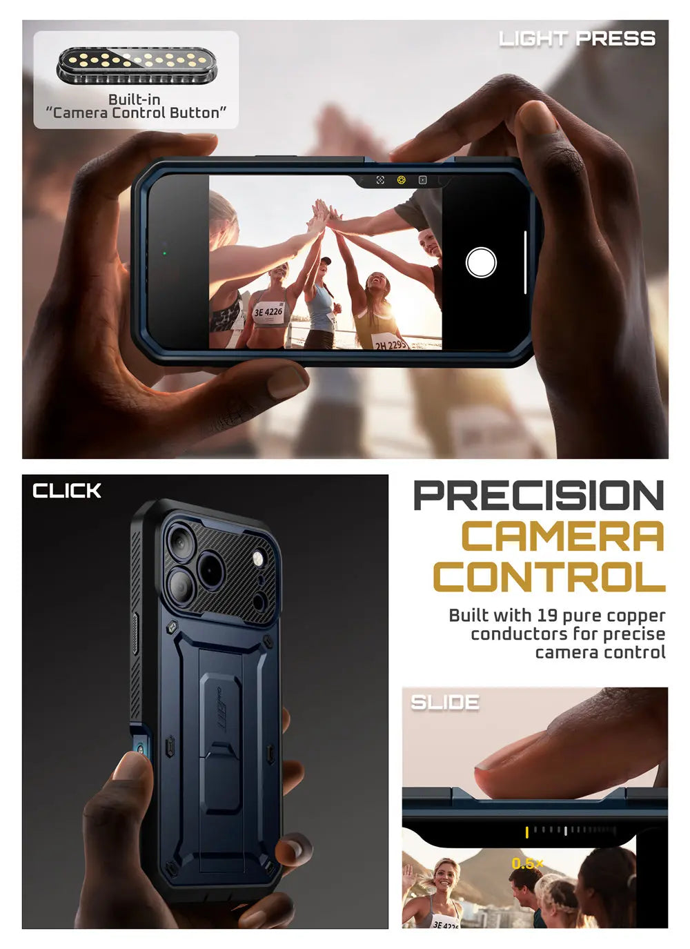 Rugged SUPCASE Full-Coverage iPhone 17 Pro Case | Shockproof with Holster & Kickstand
