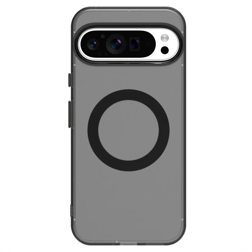 Google Pixel 8 / 8A / 8 Pro / 9 / 9A / 9 Pro XL Case | Matte Clear Magnetic MagSafe Shockproof Frosted Armor Cover