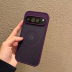 Google Pixel 9A / 9 Pro XL / 10 / 10 Pro Case | Transparent Magnetic MagSafe Wireless Charging Slim Matte Cover with Stand Holder