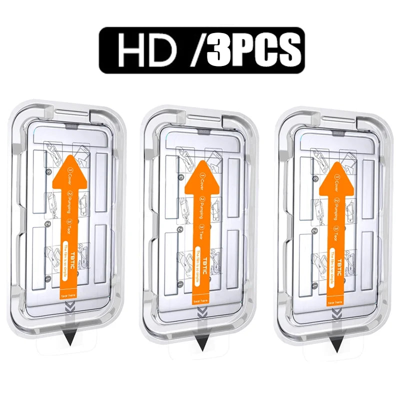 8K Ultra HD Tempered Glass Screen Protector for iPhone 12–17 Series | Anti Blue-Ray, Anti-Scratch, Easy Install