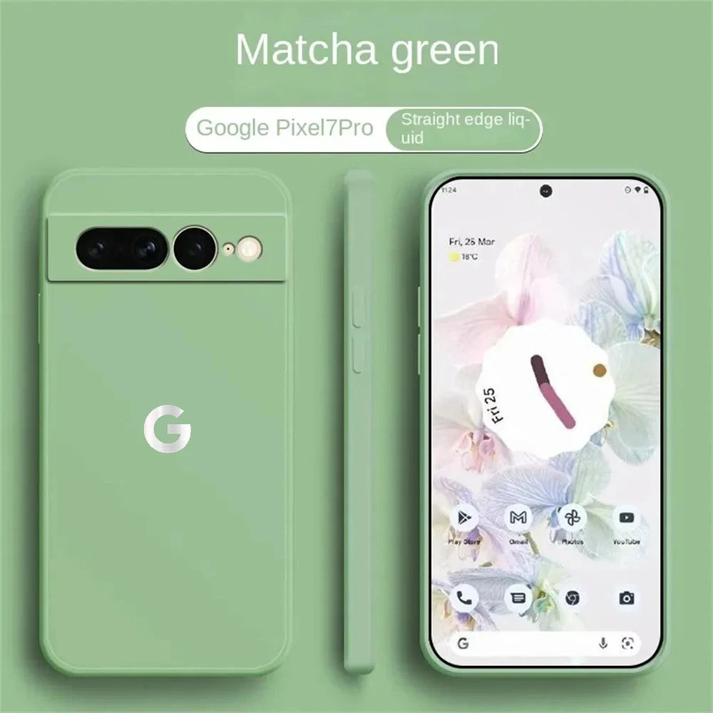 Google Pixel 6 / 6A / 6 Pro / 7 / 7 Pro / 8 / 8A / 8 Pro / 9 / 9 Pro XL / 10 Case | Ultra Slim Liquid Silicone Soft Magnetic Wireless Charging Shockproof Cover