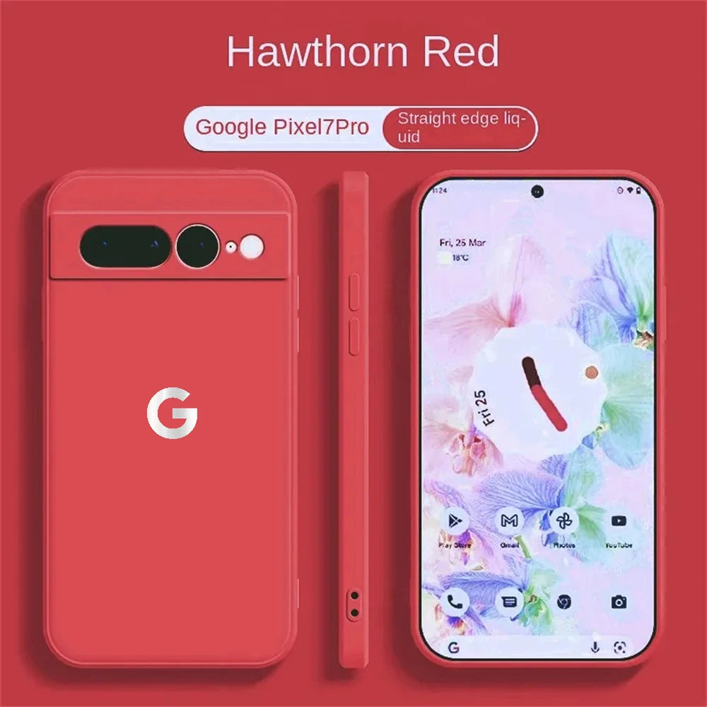 Google Pixel 6 / 6A / 6 Pro / 7 / 7 Pro / 8 / 8A / 8 Pro / 9 / 9 Pro XL / 10 Case | Ultra Slim Liquid Silicone Soft Magnetic Wireless Charging Shockproof Cover