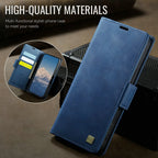 Luxury Magnetic PU Leather Wallet Case with Card & Cash Slots | Shockproof Flip Cover for iPhone