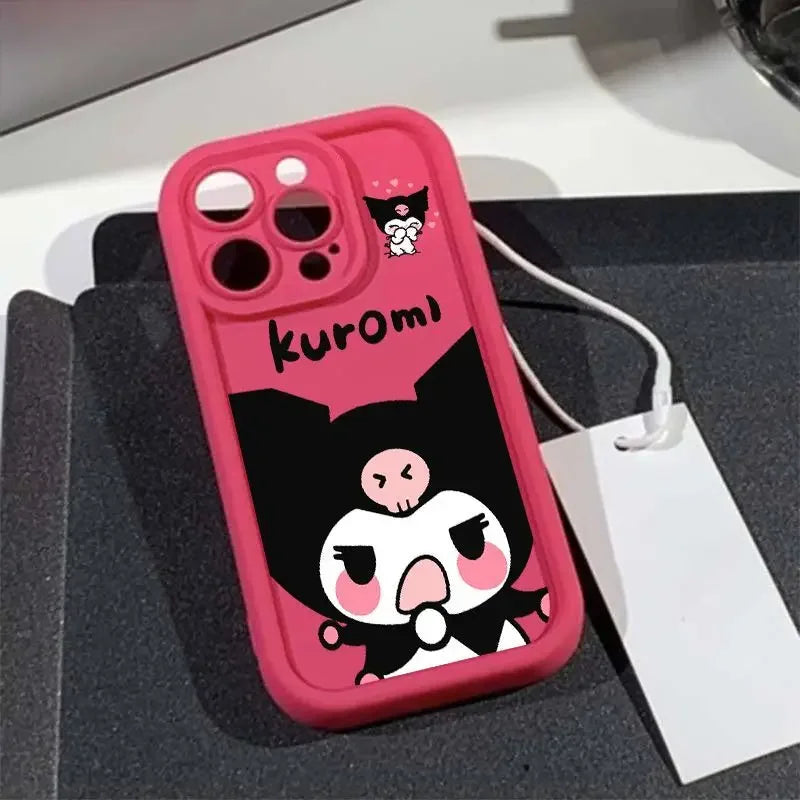 Full-Coverage Cartoon & Geometric iPhone Case | Shockproof & Anti-Fingerprint Protection