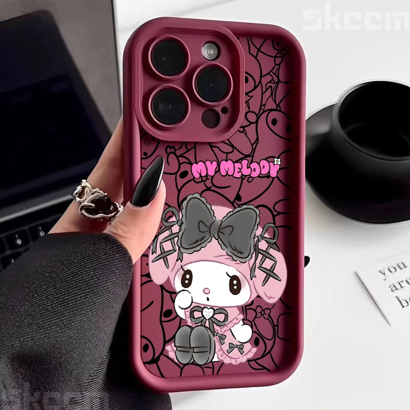Half-Wrapped Cartoon & Pictorial TPU Phone Case | Anti-Fingerprint & Shockproof for iPhone