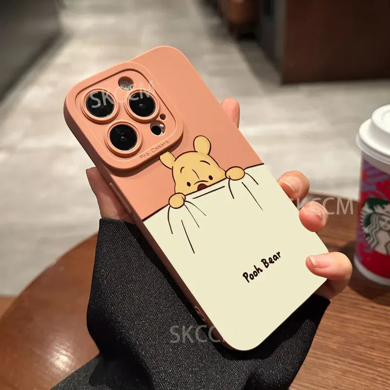 Full-Coverage Smiling Face & Cartoon iPhone Case | Waterproof & Anti-Scratch